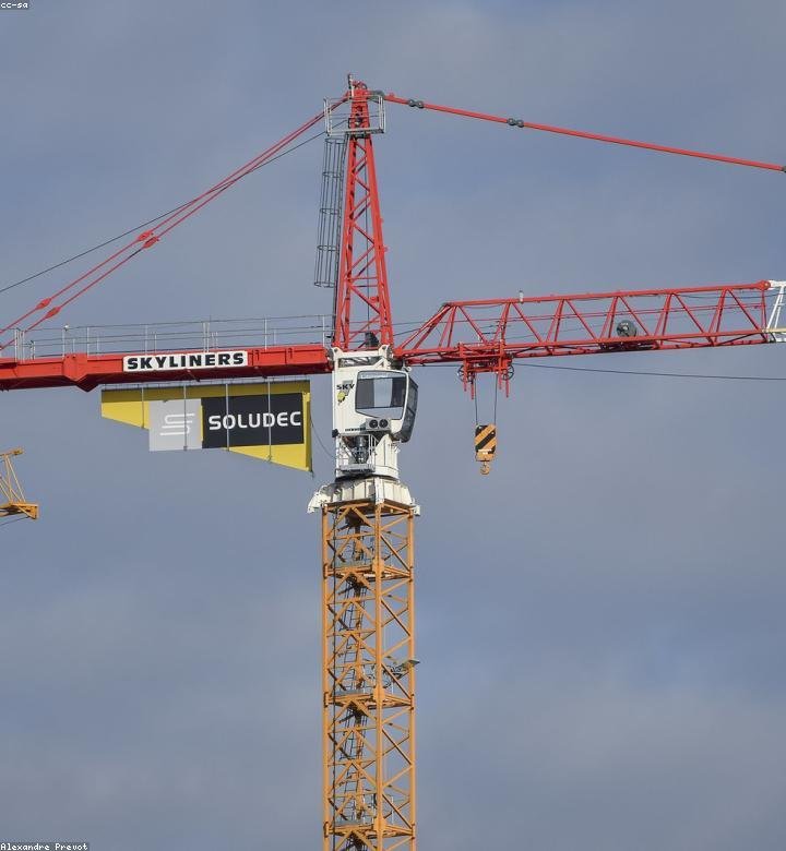 Construction machinery working on a large industrial project